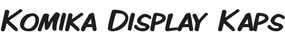 Komika Display Kaps Font Preview