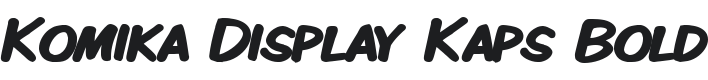 Komika Display Kaps Bold Font Preview