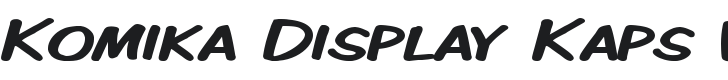 Komika Display Kaps Wide Font Preview