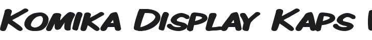 Komika Display Kaps Wide Bold Font Preview