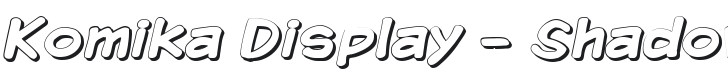 Komika Display - Shadow Font Preview