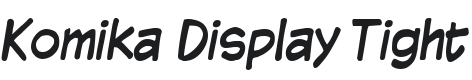 Komika Display Tight Font Preview