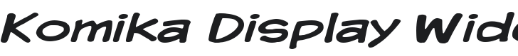 Komika Display Wide Font Preview