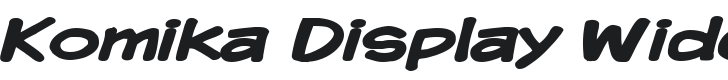 Komika Display Wide Bold Font Preview