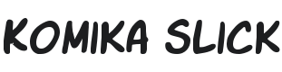 Komika Slick Font Preview