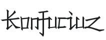 Konfuciuz Font Preview