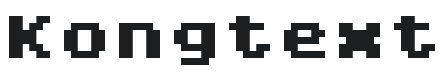 Kongtext Font Preview