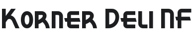 Korner Deli NF Font Preview