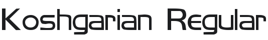 Koshgarian Font Preview