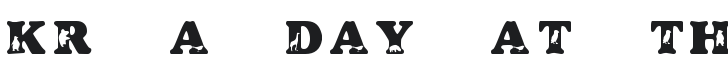 KR A Day At The Zoo Font Preview