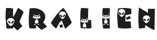 KR Alien Font Preview