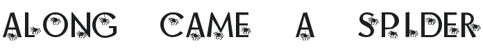 KR Along Came A Spider Font Preview