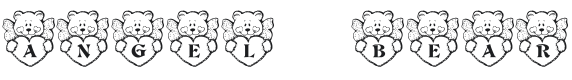 KR Angel Bear Font Preview