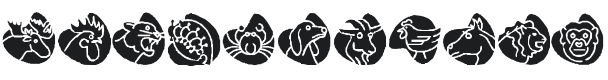 KR Animal Dings Font Preview