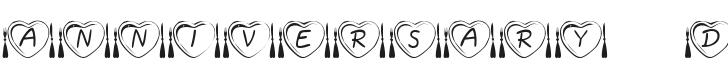 KR Anniversary Dinner Font Preview