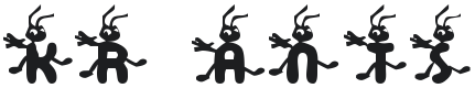 KR Ants Font Preview