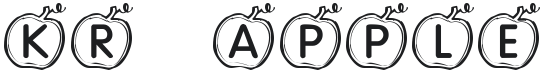 KR Apple Font Preview