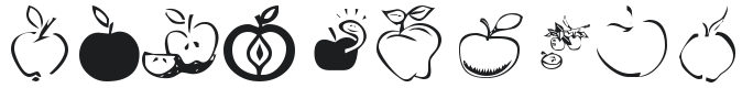 KR Apple A Day Font Preview