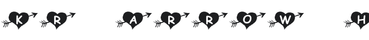 KR Arrow Heart Font Preview