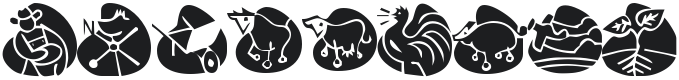 KR Back On The Farm Font Preview