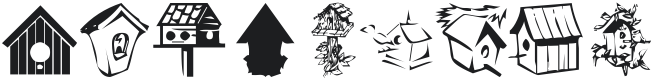 KR Birdhouse Font Preview