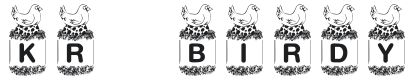 KR Birdy Font Preview