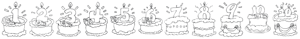 KR Birthday Cake! Dings Font Preview