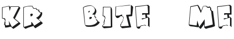 KR Bite Me Font Preview
