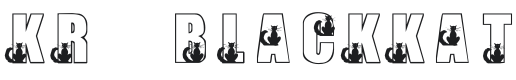 KR Black Kat Font Preview