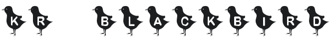 KR Blackbird Font Preview