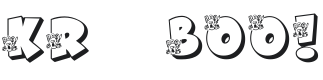 KR Boo! Font Preview