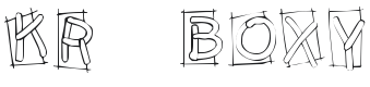 KR Boxy Font Preview