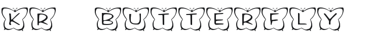 KR Butterfly Two Font Preview