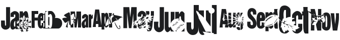 KR Calendar Font Preview
