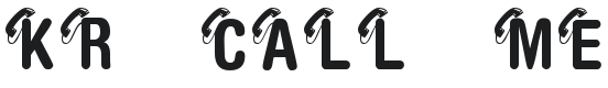 KR Call Me Font Preview