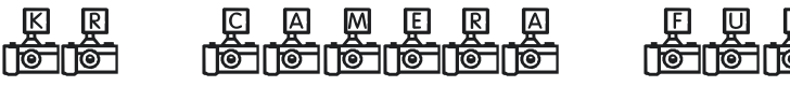 KR Camera Fun Font Preview