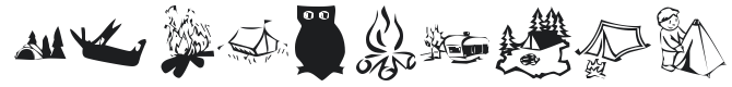 KR Camping Font Preview