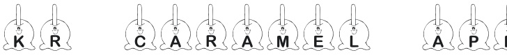 KR Caramel Apple Font Preview