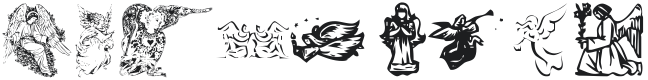 KR Christmas Angels Font Preview