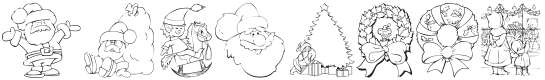 KR Christmas Color Me Font Preview