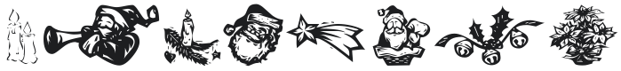 KR Christmas Dings 2004 Six Font Preview