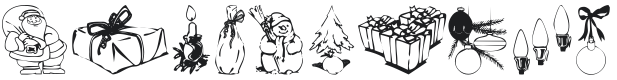 KR Christmas Jewels 2005 2 Font Preview