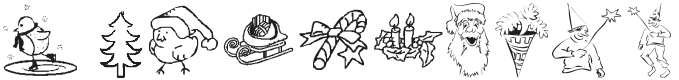 KR Christmas Jewels 2005 3 Font Preview