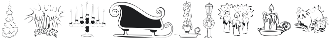KR Christmas Jewels 2005 4 Font Preview
