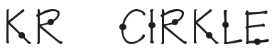KR Cirkle Font Preview