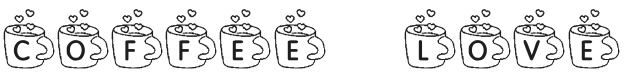 KR Coffee Love Font Preview