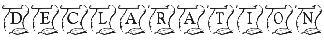 KR Declaration Font Preview