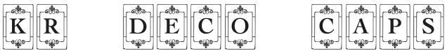KR Deco Caps One Font Preview