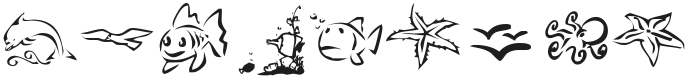 KR Down By The Sea Font Preview