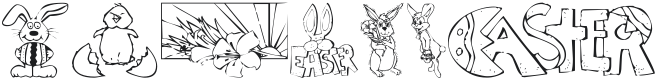 KR Easter No 2 Font Preview